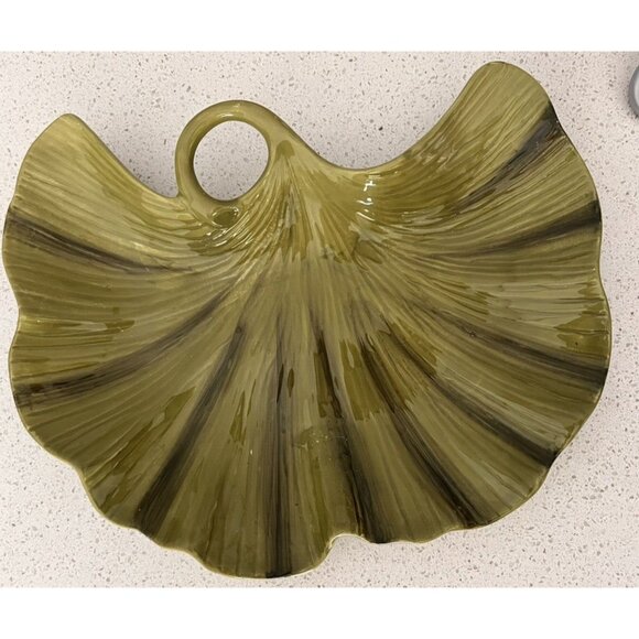 Tommy Bahama Green Leaf Serving Dish Tray Platter Catch All Plate Tropicical - Picture 6 of 6